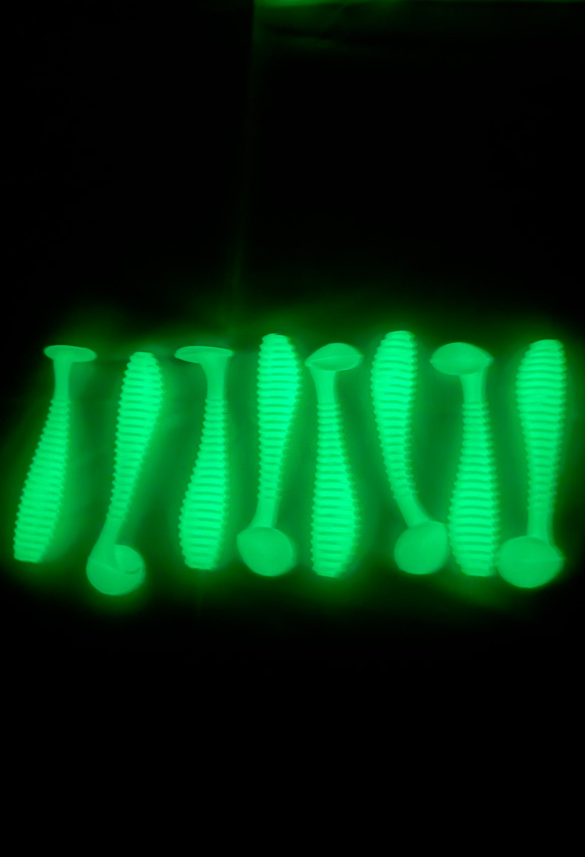 Glow in the dark swimbaits - pack of 8
