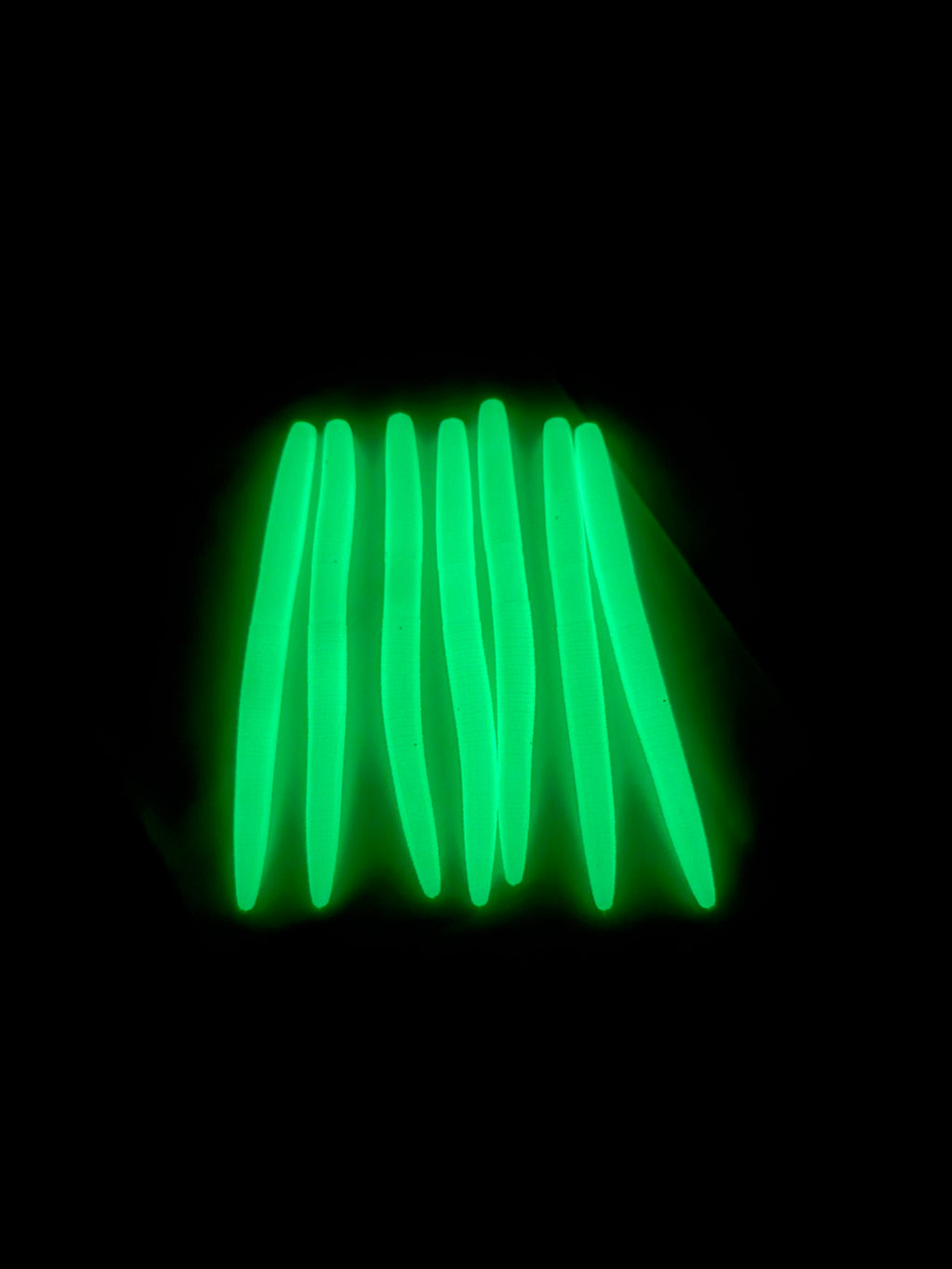 Glow in the dark 6” stick bait - pack of 8