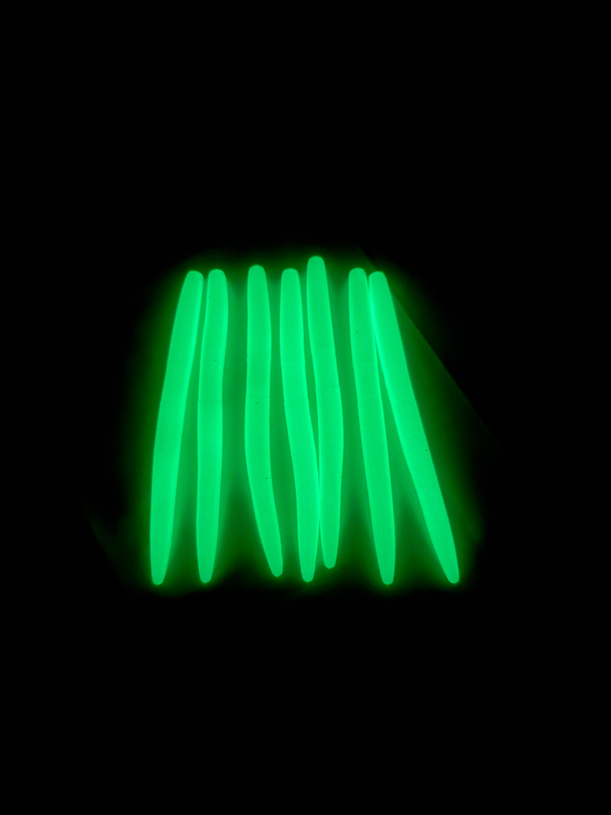Glow in the dark 6” stick bait - pack of 8